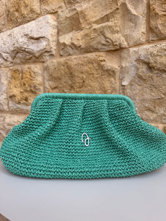 Green Raffia Bag