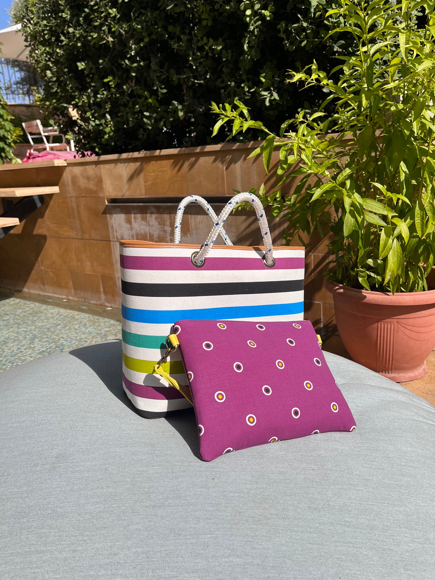 Stripe Beach Bag