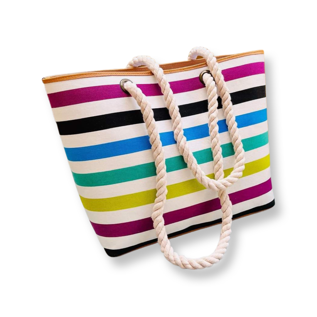 Stripe Beach Bag